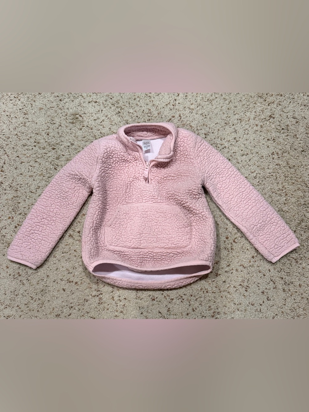 Carter's Cozy Half-Zip Sherpa fleece Pullover - Pink, 5t